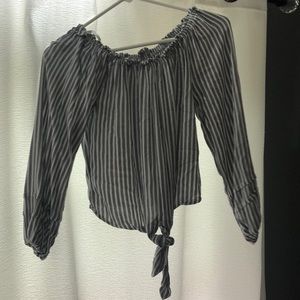 Striped american eagle long sleeve